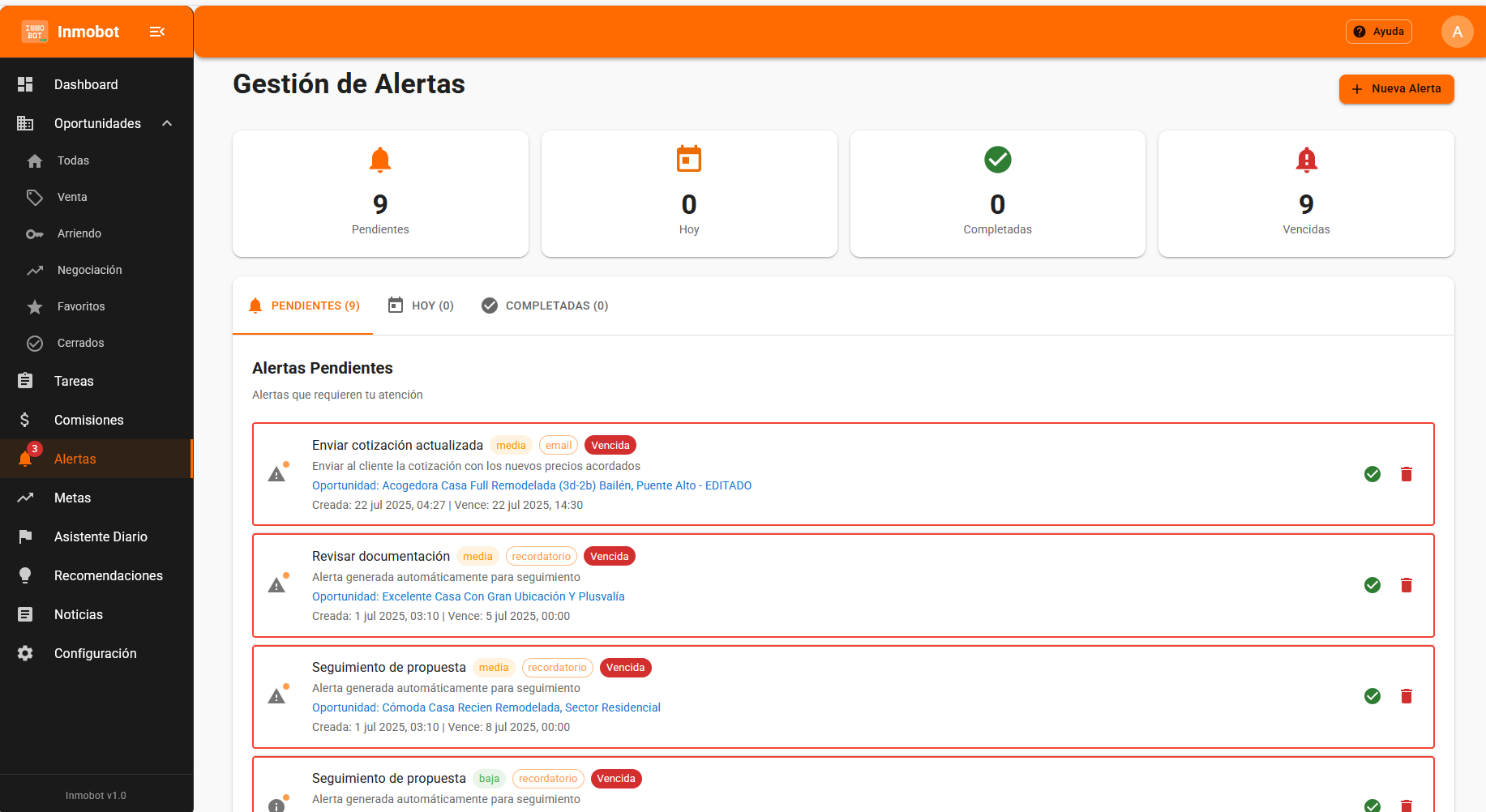 Sistema de Alertas